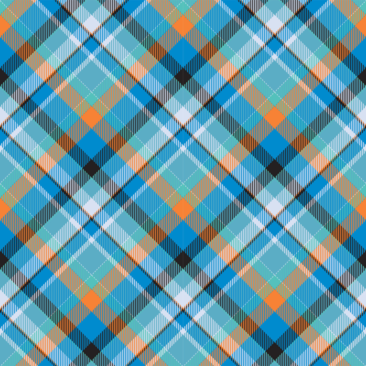 Plaid Print -Blue Plaid