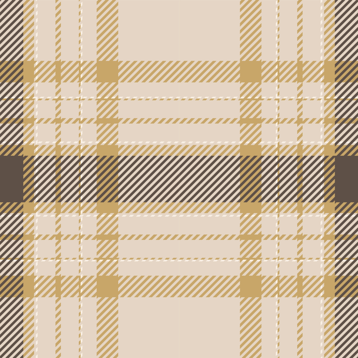 Plaid Print - Brown Plaid