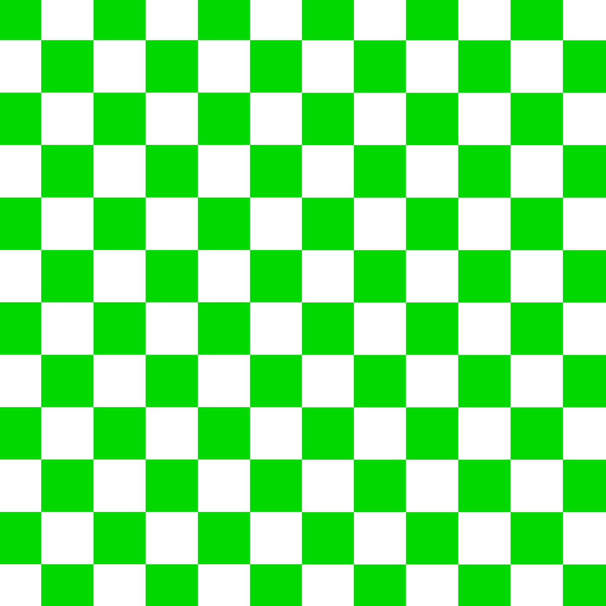 Checkered Print - Neon Green Check