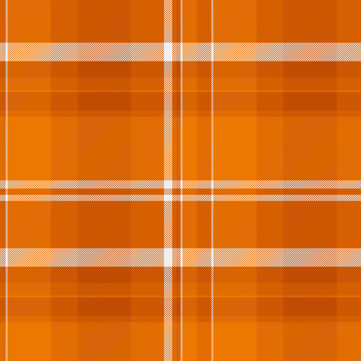 Plaid Print - Orange Plaid
