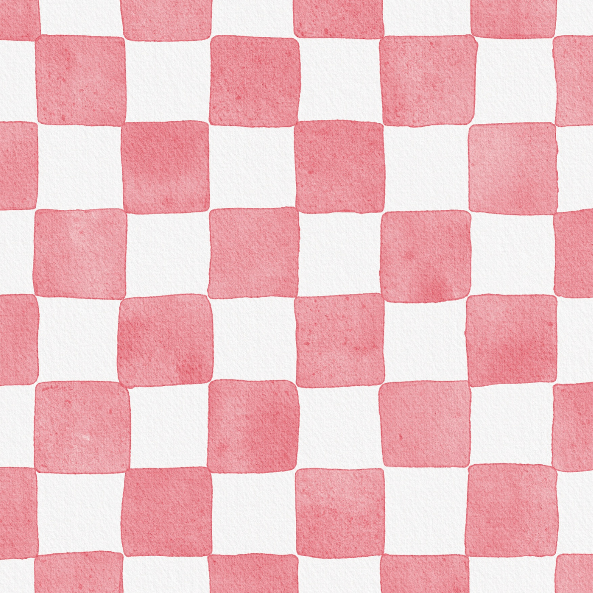 Checkered Print - Pink Water Check