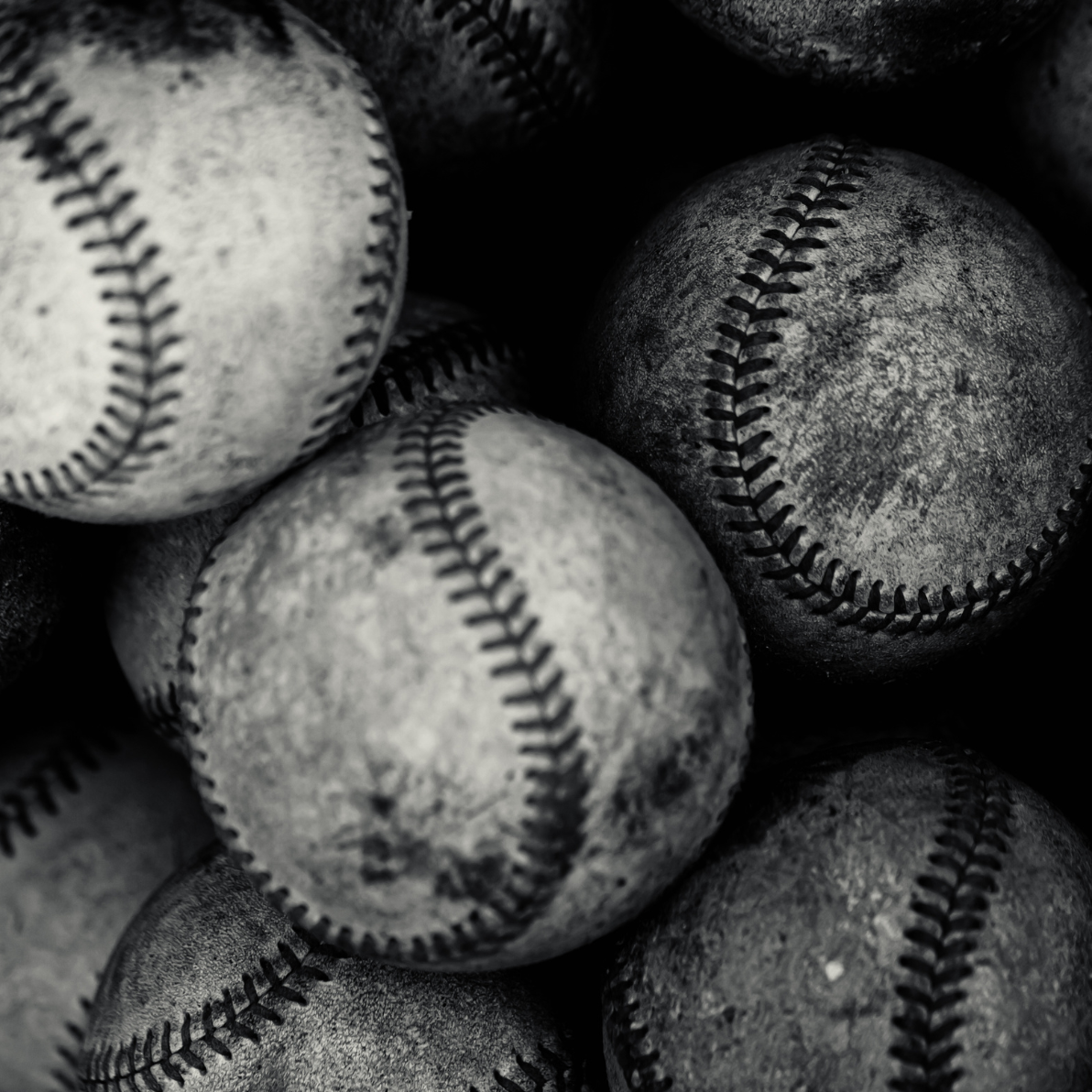 Sports ScriptStyx - Black & White Baseball