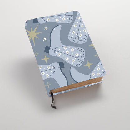 Western Print - Blue Daisy Boots