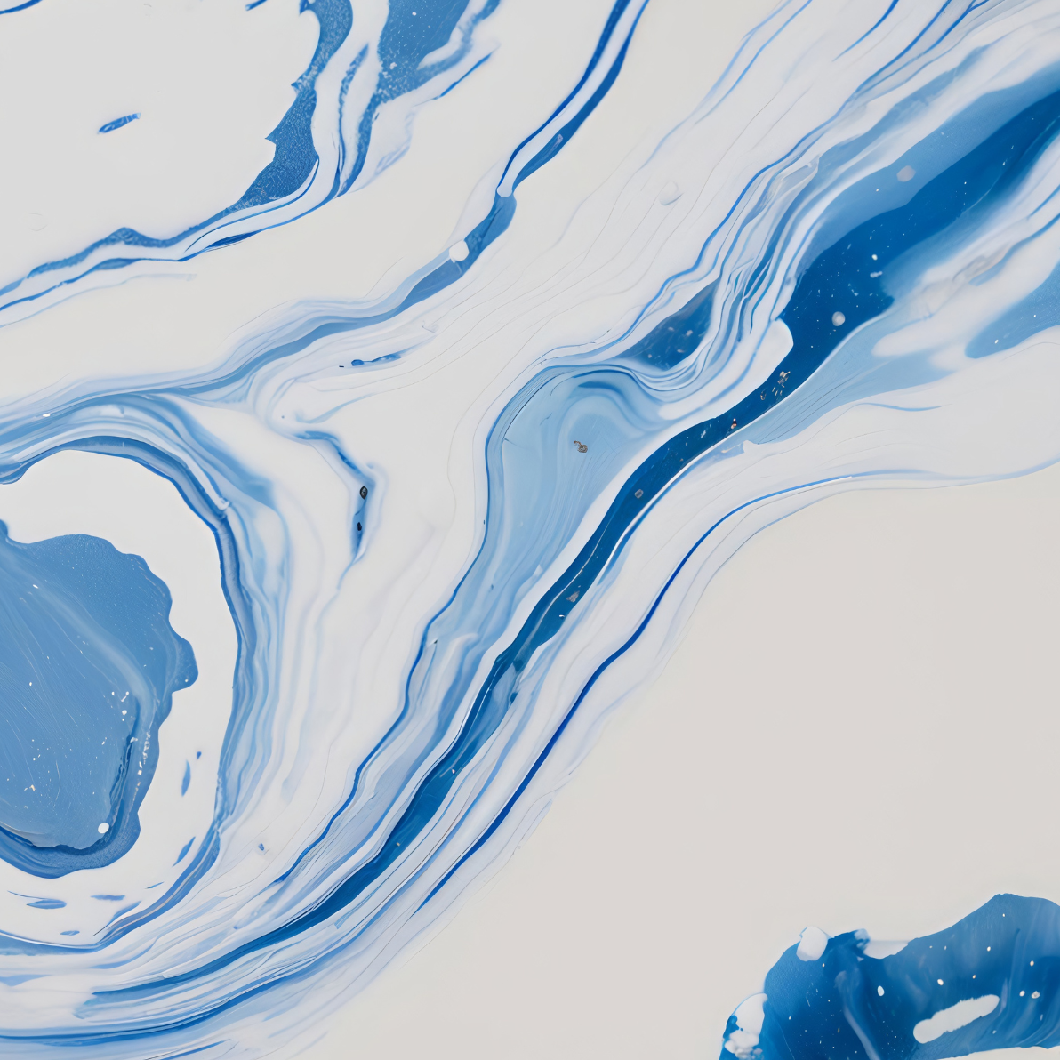 Modern Prints - Blue Marble