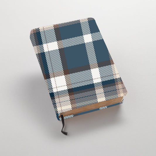 Plaid Print - Blue & Brown Plaid