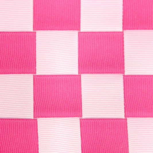 Checkered Print - Hot Pink Check