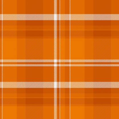 Plaid Print - Orange Plaid
