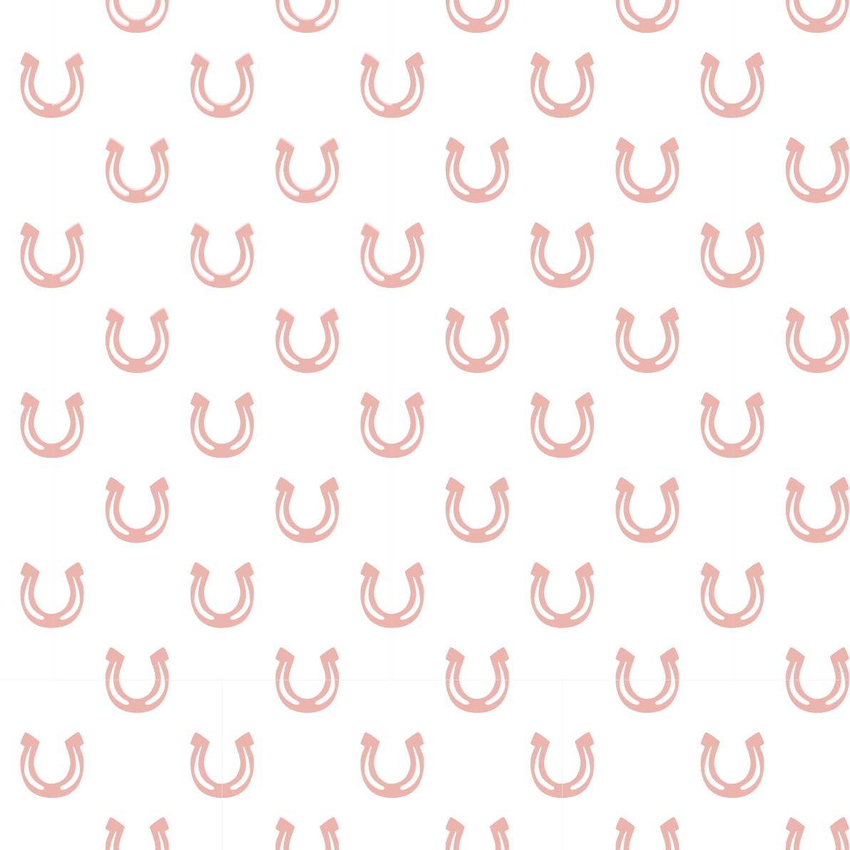 Western Print - Pink Horseshoe