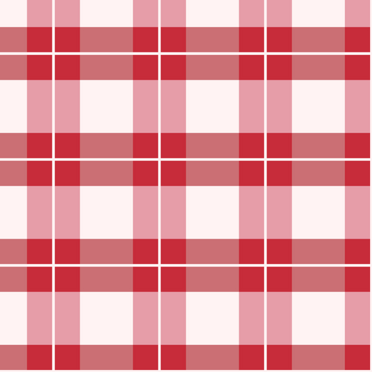 Plaid Print - Red Plaid