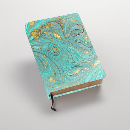 Modern Prints - Teal and Gold Marble