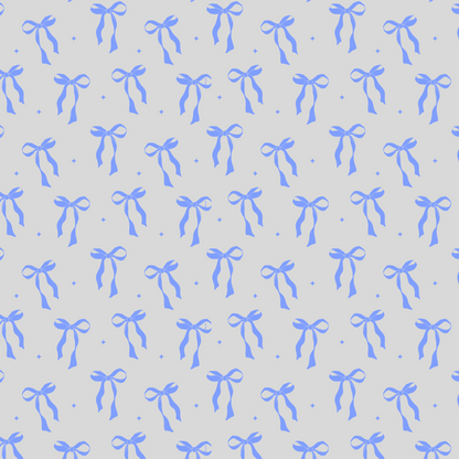 Cheerful Prints - Blue Bows