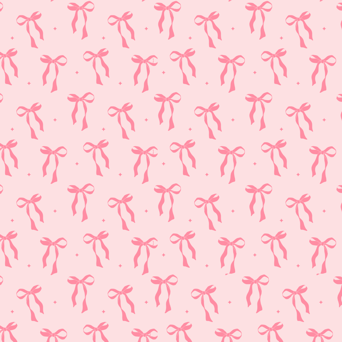 Cheerful Prints - Pink Bows
